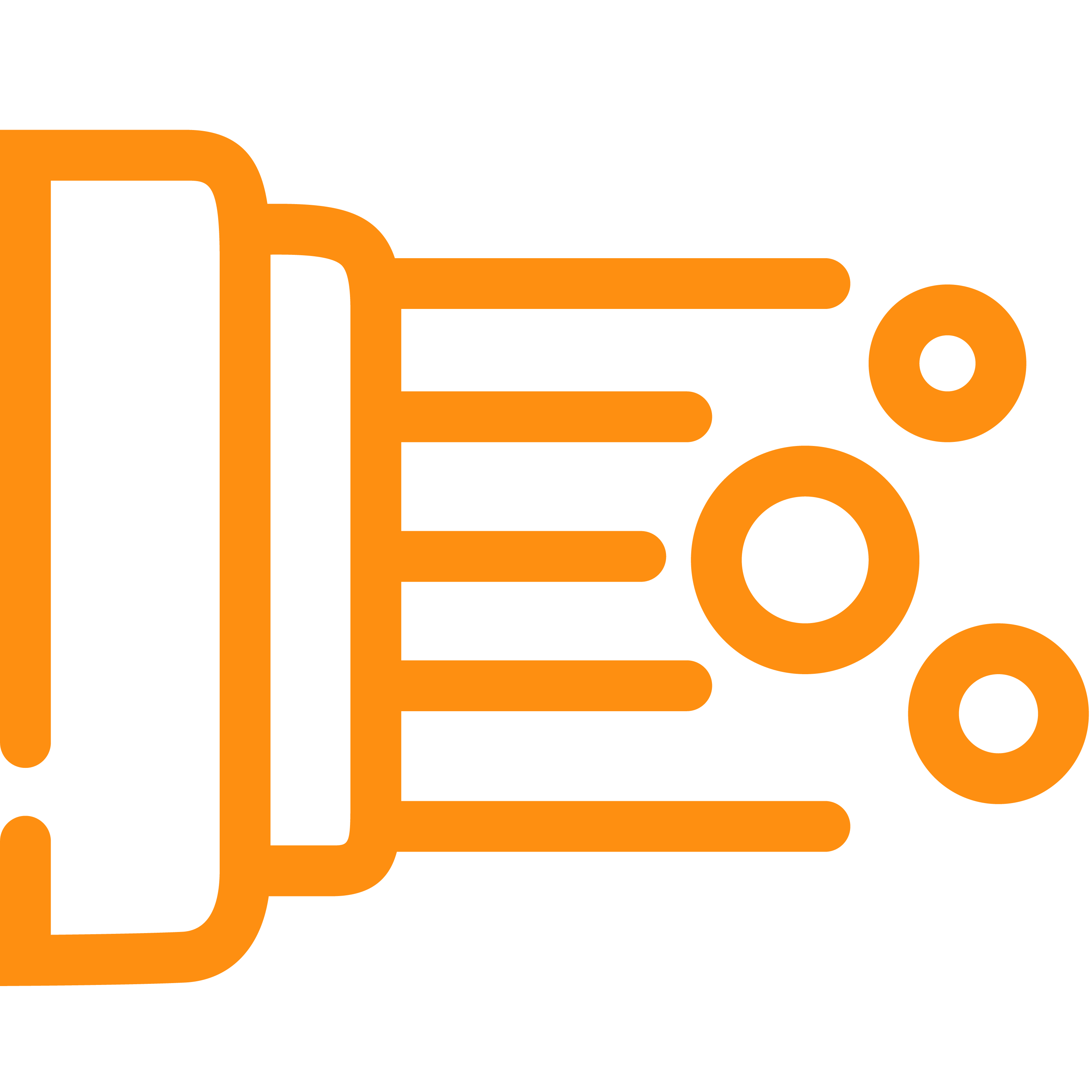 Symbol für schnelle Datenübertragung: Ein stilisiertes Glasfaserkabel mit austretenden Linien und Kreisen, die den schnellen Fluss von Daten darstellen.
